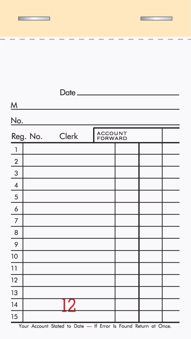 2 Part General Sales Book With Carbon