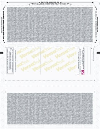 Z-Fold Enhanced Format Laser Check - Blue Backer