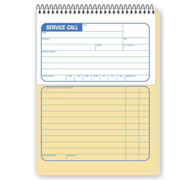 Service Call Books