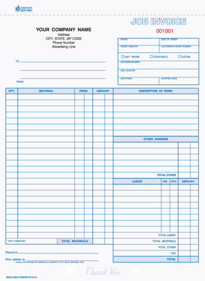 JWOCC-862-3 Job Invoices