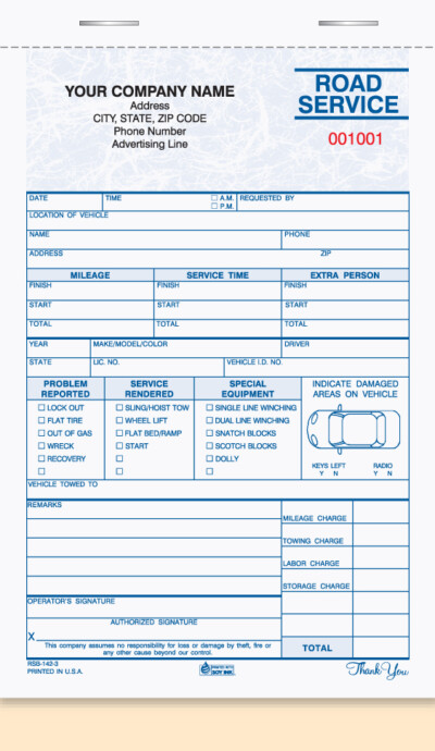 RSB-142-3 Road Service Book
