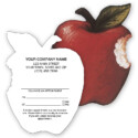 Die-Cut Apple Shaped Appointment or Business Card, Imprinted 29189