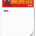custom business card magnet with pad